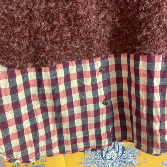 NWT WONDERLAND by ORANGE size L wool blend blend funky sweater/blouse - Picture 3 of 11